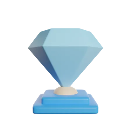 Gemme De Luxe En Diamant 3D Icon