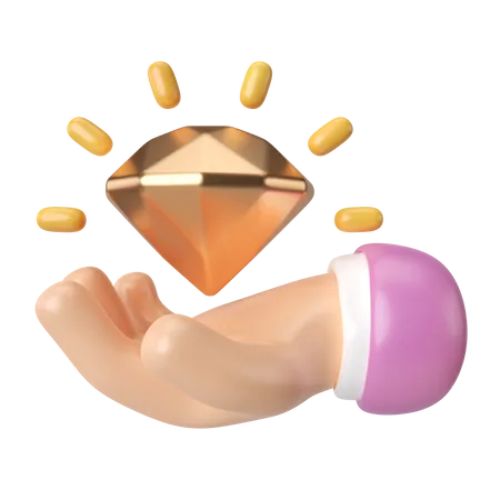 Diamant  3D Icon