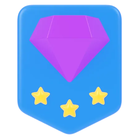 Insigne de diamant  3D Icon