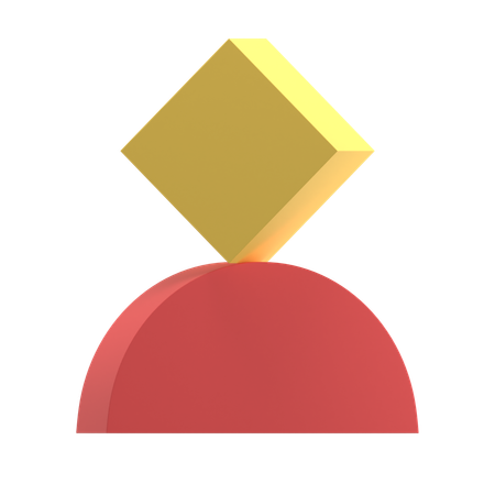 Diamant-Balance  3D Icon