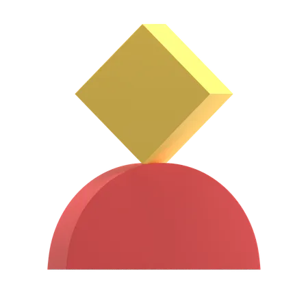 Diamant-Balance  3D Icon