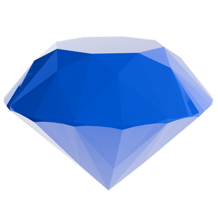 Diamant bleu  3D Icon