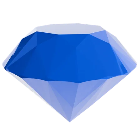 Diamant bleu  3D Icon