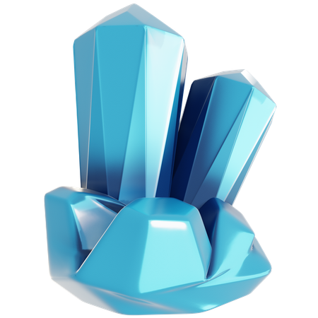 Diamant bleu  3D Icon