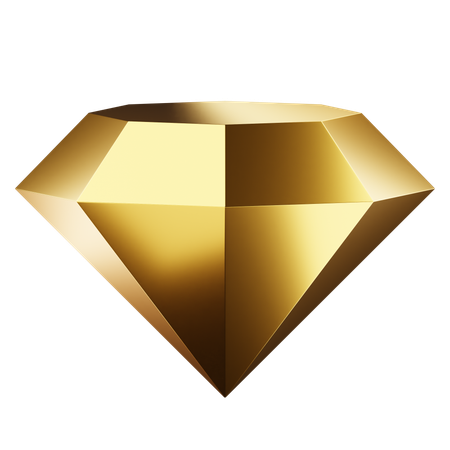 Diamant d'or  3D Icon