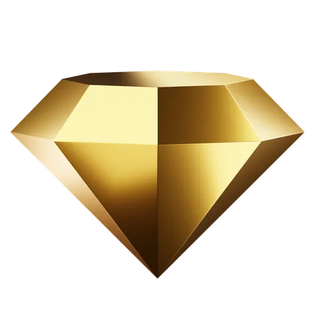 Diamant d'or  3D Icon