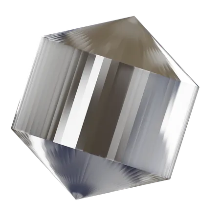 Forme abstraite de diamant  3D Icon