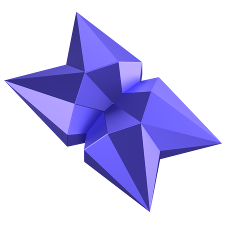 Forme abstraite de diamant  3D Icon