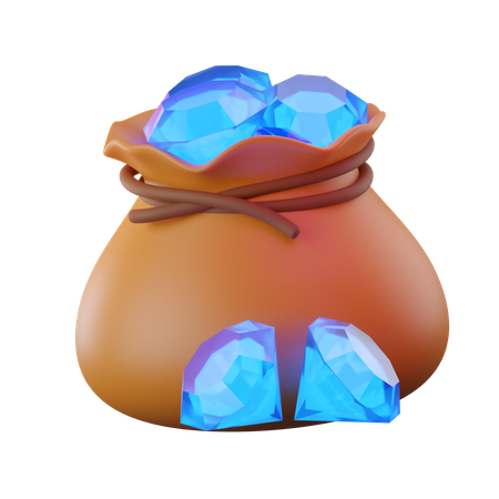 Diamantsack  3D Icon