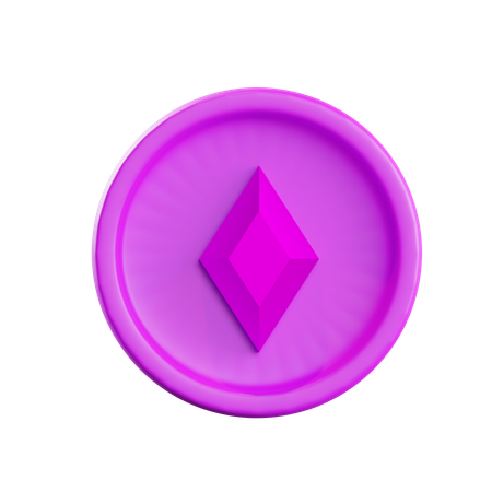 Diamant violet  3D Icon