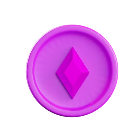 Diamant violet  3D Icon