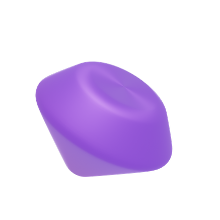 Diamant violet vif  3D Icon