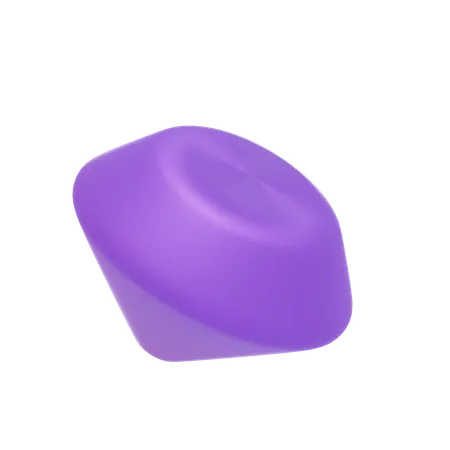 Diamant violet vif  3D Icon