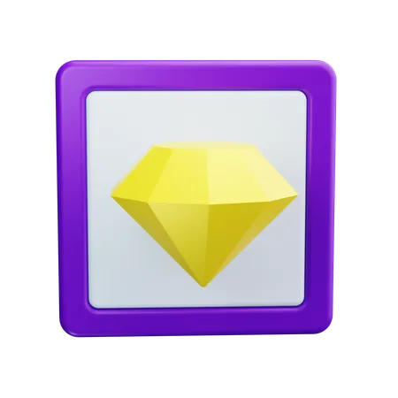 Diamante  3D Icon