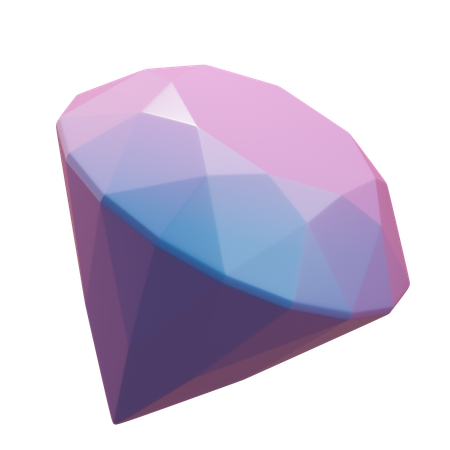 Diamante abstrato  3D Icon