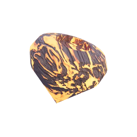 Forma abstrata de rocha de lava de diamante  3D Icon