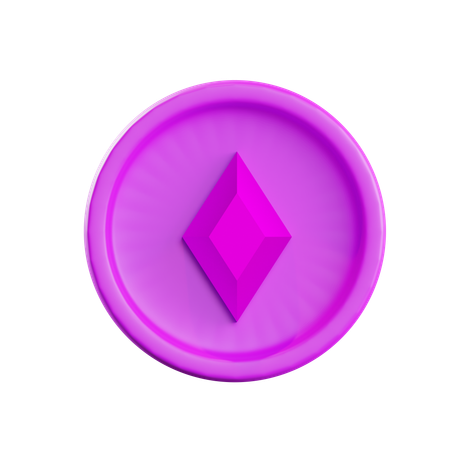 Diamante Purpura  3D Icon