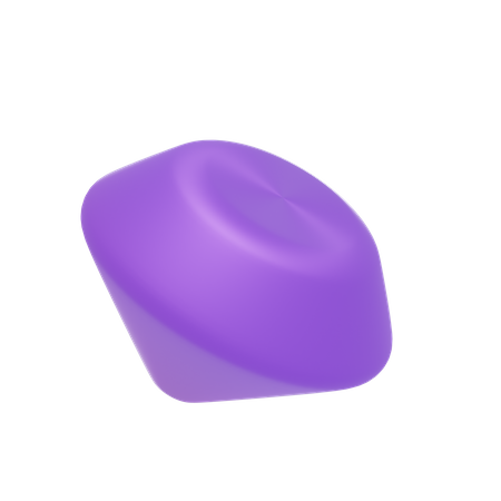 Diamante violeta vívido  3D Icon