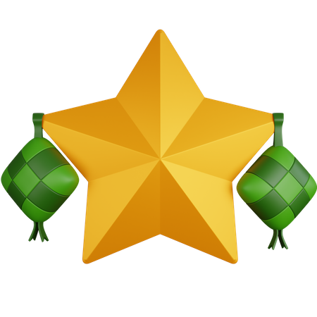 Diamante y estrella  3D Icon