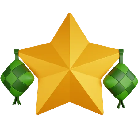 Diamante y estrella  3D Icon