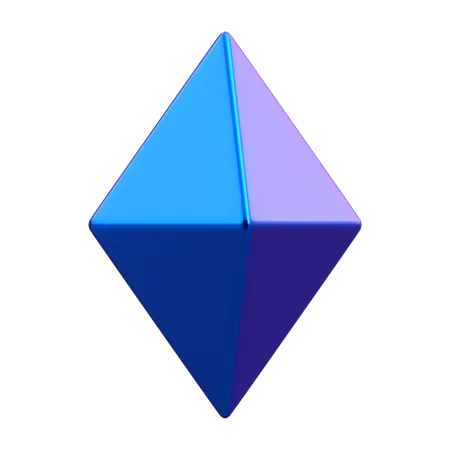 Diamant-Form  3D Icon