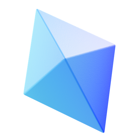 Diamant-Form  3D Icon