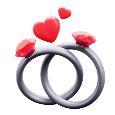 Diamant-Ring  3D Icon