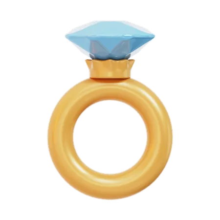 Diamant-Ring  3D Icon