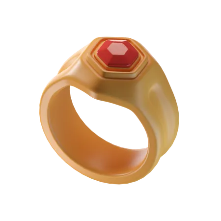 Diamant-Ring  3D Icon