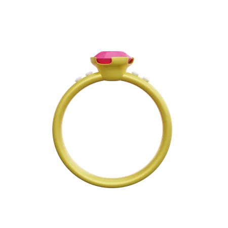 Diamant-Ring  3D Icon