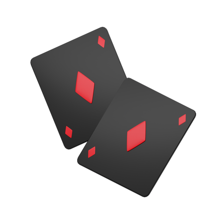 Carte de poker diamants  3D Icon