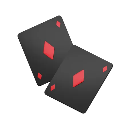 Carte de poker diamants  3D Icon