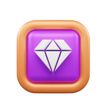 ダイヤモンド  3D Icon