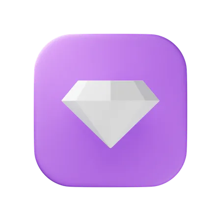 ダイヤモンド  3D Icon