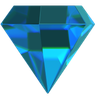 3d diamond logo