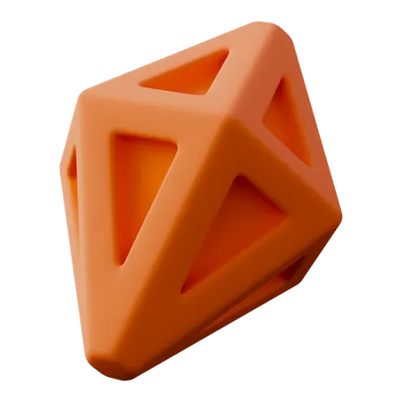 Diamond Abstract Shape  3D Icon