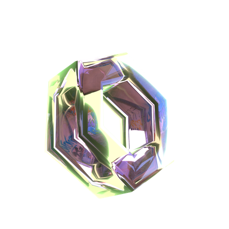 Diamond Abstract Shape  3D Icon