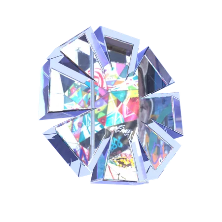 Diamond Abstract Shape  3D Icon