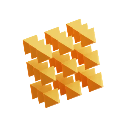 Diamond Array  3D Icon