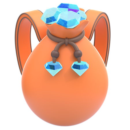 Diamond Backpack  3D Icon