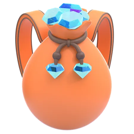 Diamond Backpack  3D Icon