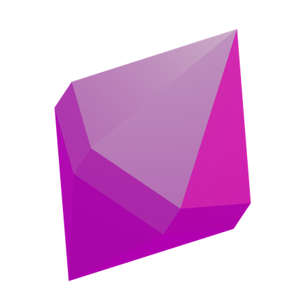 Diamond Basic Geometry  3D Icon