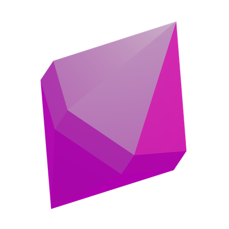 Diamond Basic Geometry 3D Icon