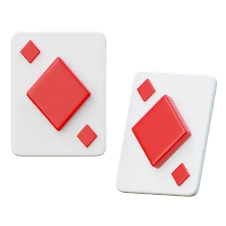 Diamond Cards  3D Icon