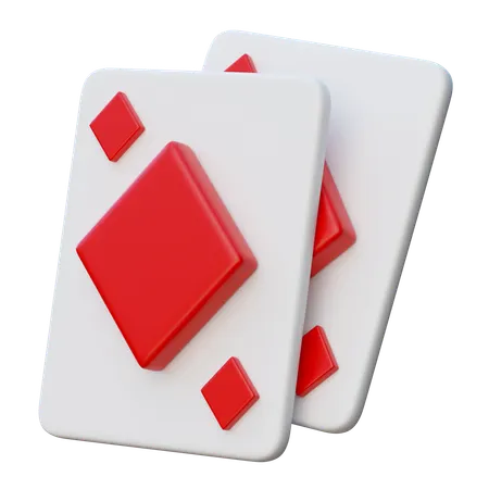 Diamond Cards  3D Icon