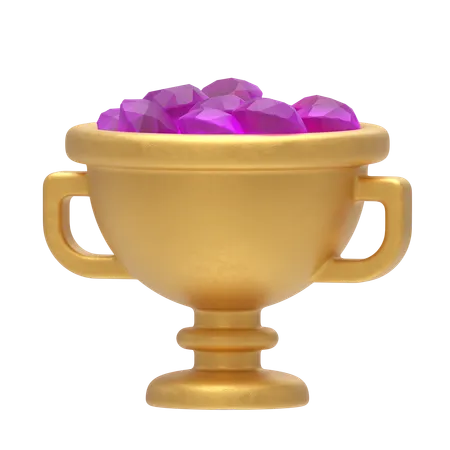 Diamond Cup 3D Icon