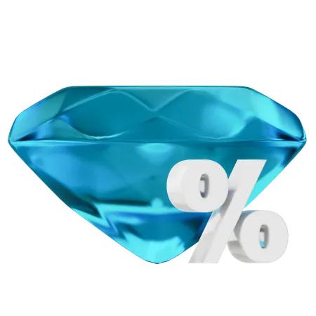 Diamond Discount  3D Icon