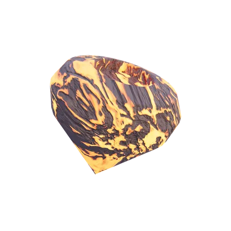 Diamond Lava Rock Abstract Shape  3D Icon