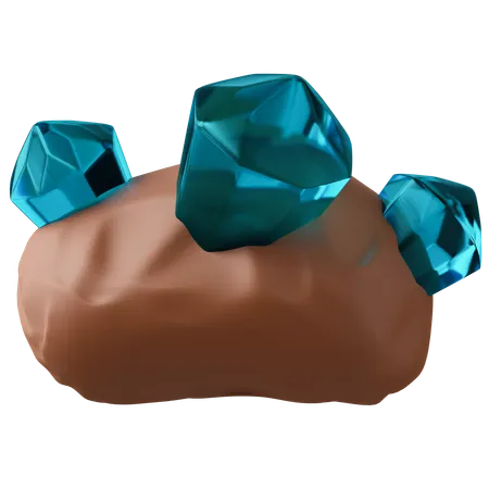 다이아몬드 채굴  3D Icon