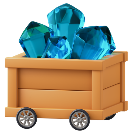 다이아몬드 채굴  3D Icon